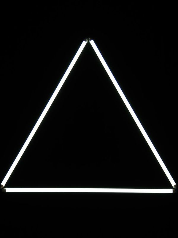 Geometric neon patterns symbolizing structured daily routine